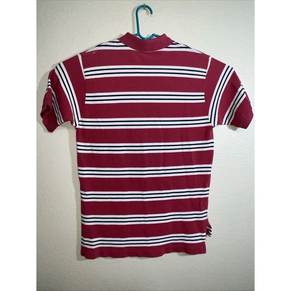 Polo by Ralph Lauren Mens XL Red White Blue Stripe Polo 100% Cotton Bolivia‎